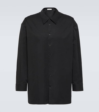 Lukre oversized cotton-blend poplin shirt