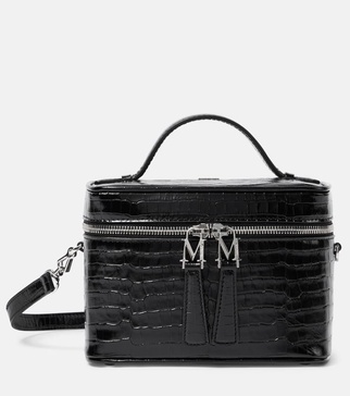 Vanity Small croc-effect leather crossbody bag