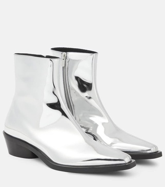 Bronco metallic ankle boots