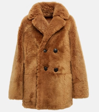 Slater reversible shearling coat