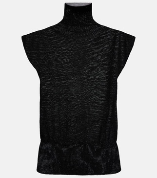 Virgin wool turtleneck sweater