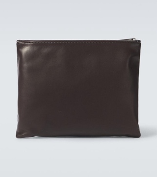 Allegra leather clutch