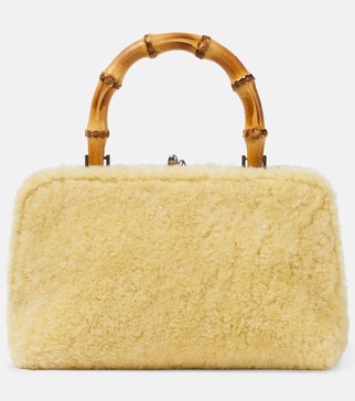 Goji Small shearling tote bag