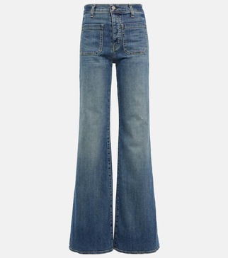 Florence high-rise flared jeans