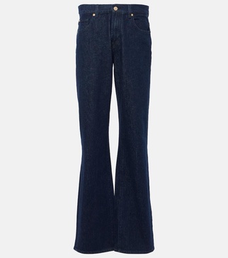 Tess high-rise flared jeans