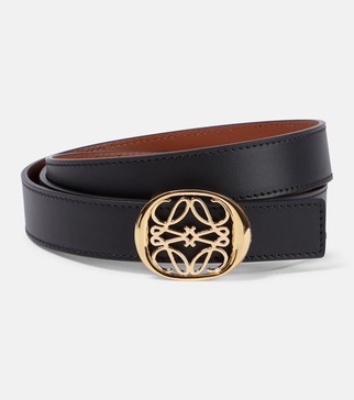 Anagram reversible leather belt