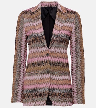 Zig Zag Lamé Blazer