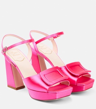 Satin sandals