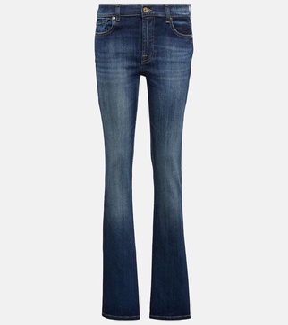 Low-rise bootcut jeans