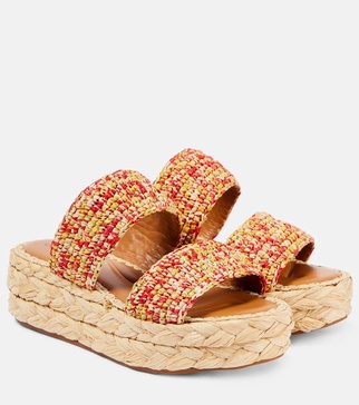 Arlene 2 raffia platform sandals