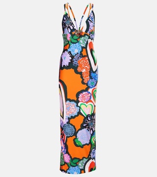 Printed maxi dress