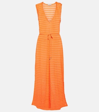 Annabel crochet midi dress