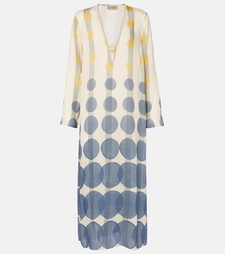 Polka-dot beach cover-up 