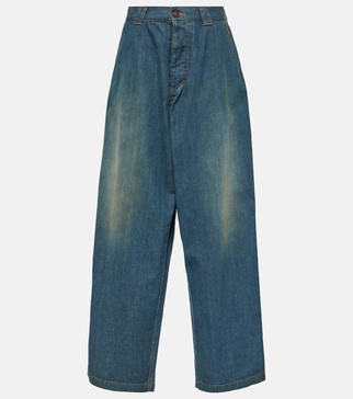 Americana mid-rise wide-leg jeans