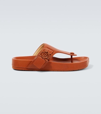 Ease Anagram leather thong sandals