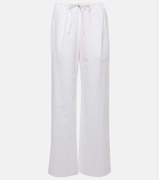 Jugi cotton wide-leg pants