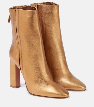 Joplin 105 metallic leather ankle boots