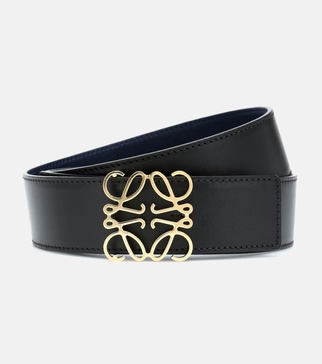 Anagram leather belt