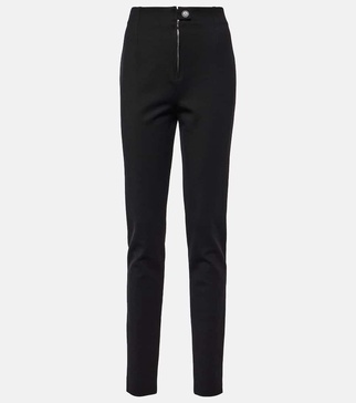 High-rise gabardine leggings