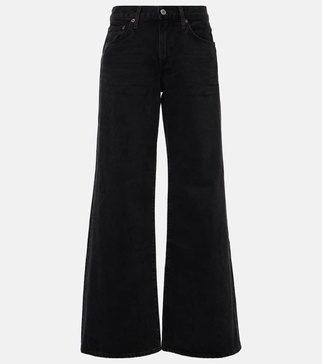 Clara low-rise wide-leg jeans