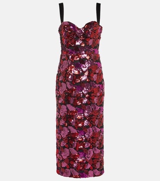 Azalea sequined midi dress 