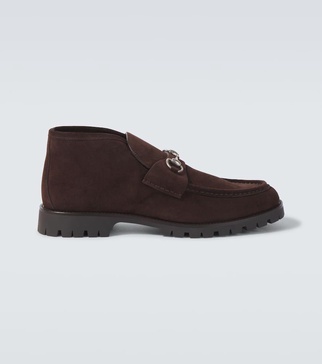 Horsebit suede desert boots