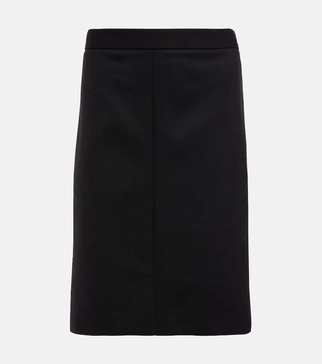 Benson wool-blend midi skirt