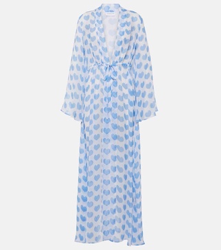 Greta printed beach cover-up