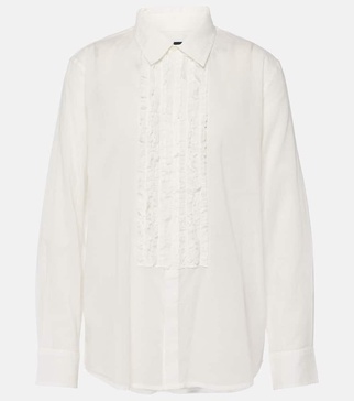 Nathael Ruffle cotton shirt