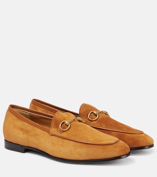 Orange Jordaan Suede Loafers