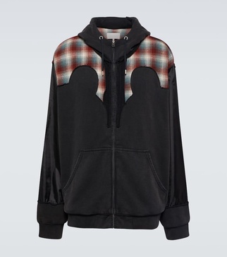 x Pendleton checked cotton hoodie