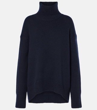 Wool and cashmere turtleneck sweater