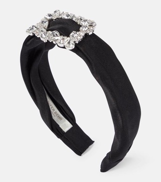 Elise embellished silk headband