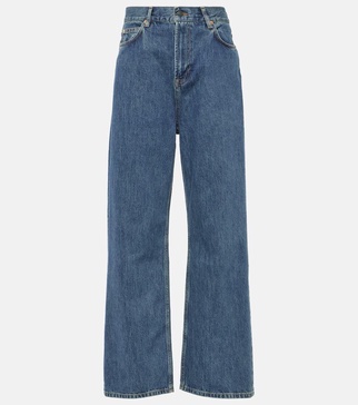 High-rise straight jeans