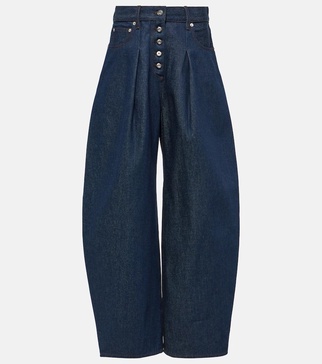 De-Nîmes Ovalo high-rise wide-leg jeans