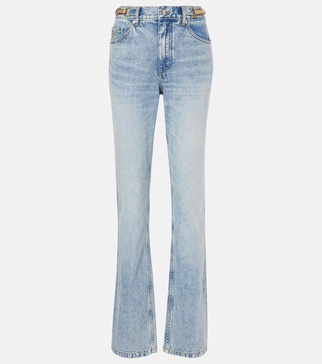 High-rise slim jeans