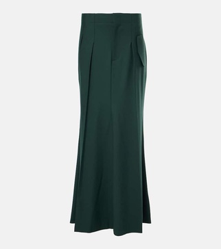 Asymmetric maxi skirt