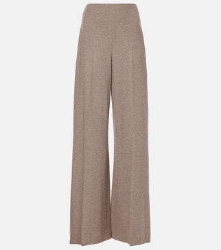 Isaiah wool and silk-blend straight pants