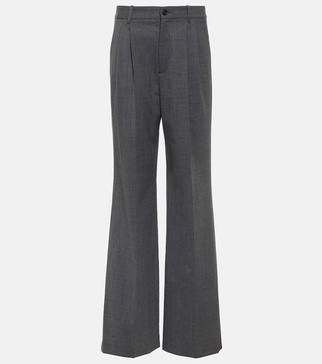 Flavie wool-blend wide-leg pants