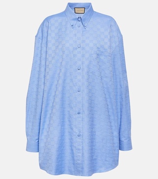 GG oversized cotton shirt