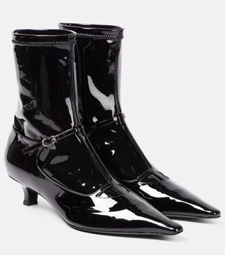 Cyd patent leather ankle boots