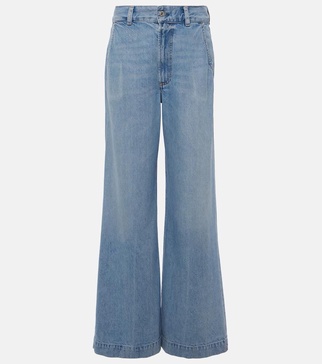 Beverly high-rise wide-leg jeans