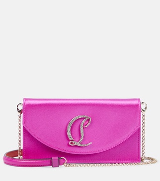 Loubi54 satin clutch