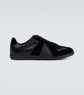 Men's Replica Leather Suede Low-Top Sneakers