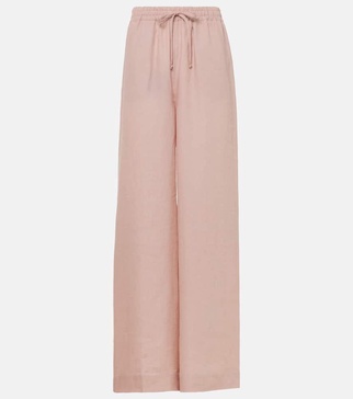 Graysen linen wide-leg pants