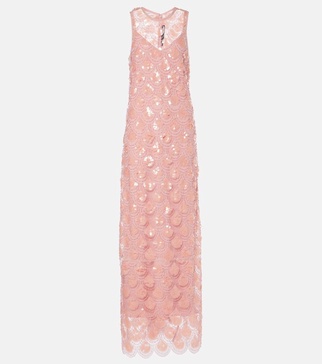 Sequined maxi dress