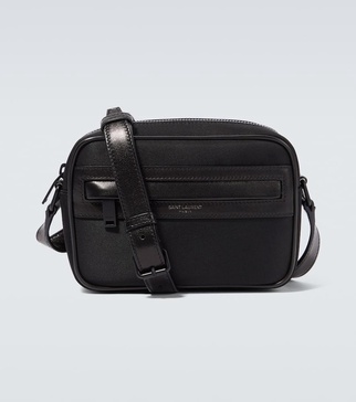 Camp Leather-Trimmed ECONYL Messenger Bag