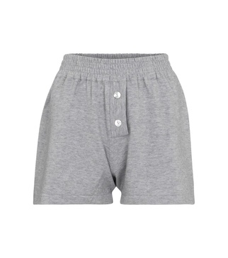 Cashmere-blend shorts