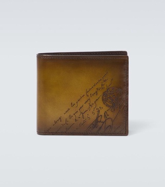 Makore Scritto leather wallet