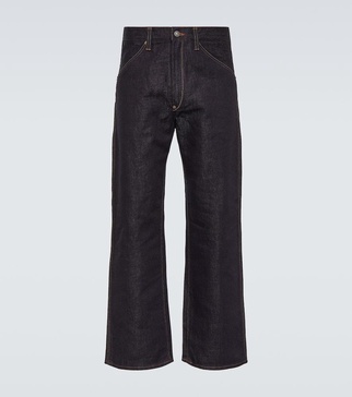 x Levi's® cotton and linen straight jeans